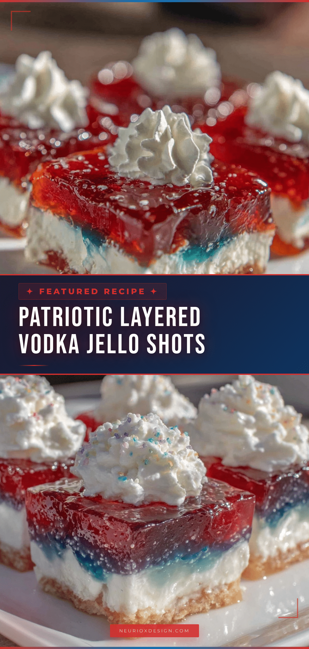 layered flag jello shots recipe