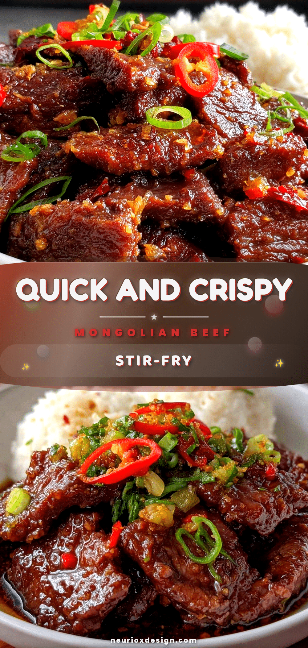 quick crispy Mongolian beef stir-fry recipe