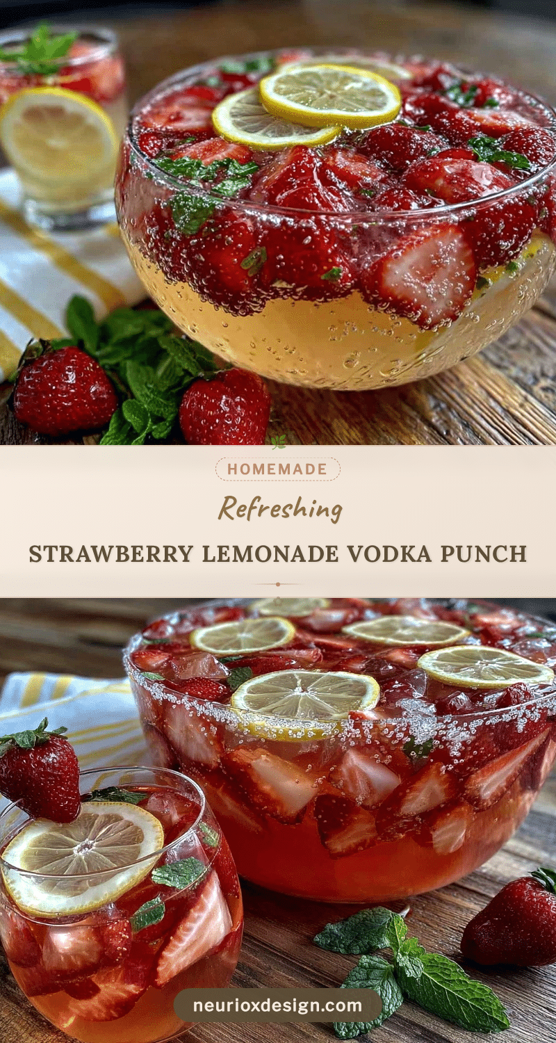strawberry lemonade vodka punch recipe
