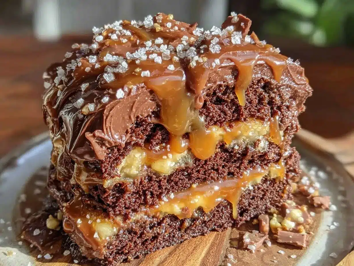 whiskey chocolate layer cake preparation steps