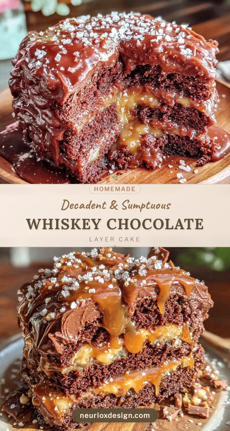 whiskey chocolate layer cake recipe